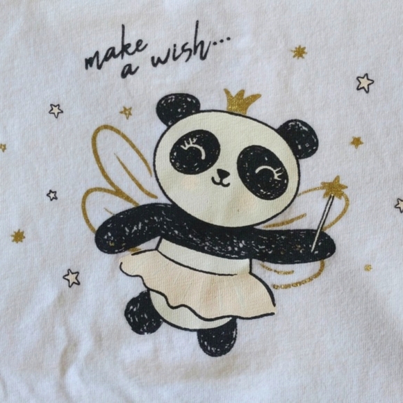 george panda long sleeve bodysuit diaper shirt 0-3 months baby girl - Picture 4 of 7